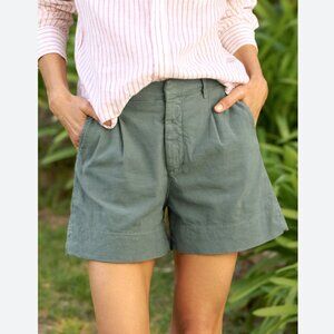 Frank & Eileen WATERFORD Walking Short ITALIAN PERFORMANCE LINEN size:8 Rosemary
